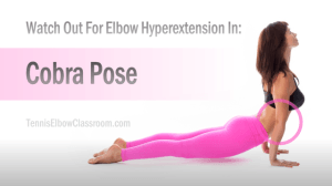 Try to avoid Elbow Hyperextension in Cobra Yoga Pose