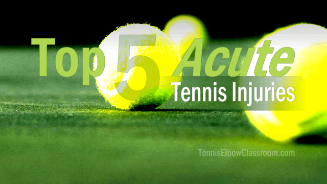 Common Acute Tennis Injuries