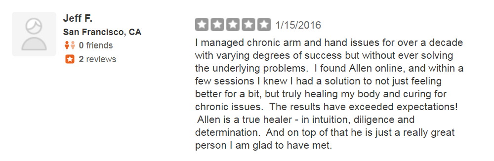 Jeff's Arm / Elbow Pain Success Story