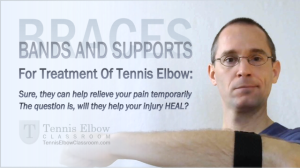 Does wearing a brace help Tennis Elbow heal?