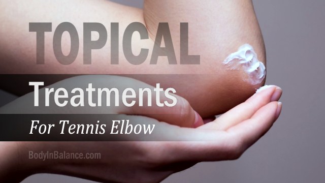 Lotions, creams and other topical treatments For Tennis Elbow