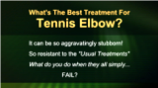 Treatment for Tennis Elbow – What’s the best?